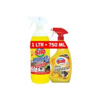 SIR PRO POWER PROFESSIONAL DEGREASER ALL PURPOSE CLEANER 1LTR + KITCHEN DEGREASER LEMON SCENT 750 ML