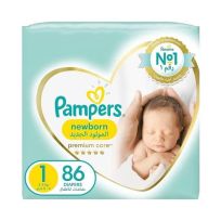 PAMPERS PREMIUM S1 MEGA PACK 86'S