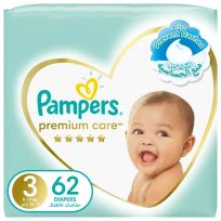 PAMPERS PREMIUM S3 MEGA PACK 62'S