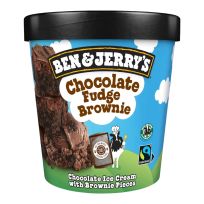 BEN & JERRYS CHOCO FUDGE BROWNIE ICE CREAME CREAM 465 ML