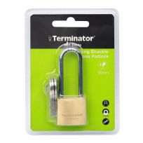 TERMINATOR PADLOCK 30MM LONG SHACKLE COMBINATION 7530 1'S