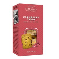 VERDUIJN'S BUTTER BISCUITS WITH CRANBERRY 75 GMS
