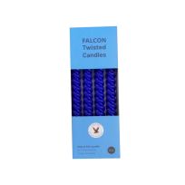FALCON DINNER CANDLE TWISTED 4'S BLUE