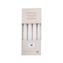 FALCON DINNER CANDLE TWISTED 4'S WHITE