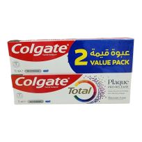 COLGATE TOOTH PASTE TOTAL PLAQUE 2X75 ML