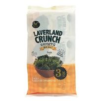 LAVERLAND CRUNCH SEAWEED SNACK WITH SEA SALT 3X4.5 GMS