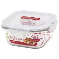 LOCK AND LOCK BOROSEAL 2 HEAT RESISTANT GLASS SQUARE 500 ML 1'S