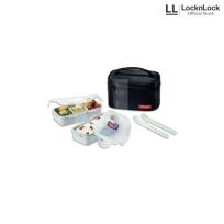 LOCK AND LOCK LUNCH BOX 2 PCS SET + BLACK BAG 1'S