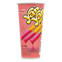MEIJI YAN YAN CREAMEY STRAWBERRY DIP BISCUIT 50 GMS
