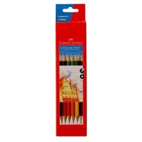 FABER CASTELL BI COLOUR PENCILS 6