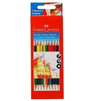 FABER CASTELL BI COLOUR PENCILS 9
