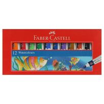 FABER CASTELL WATER COLR FOR STUDENTS 12 ASST SHADES IN 5ML TUBE