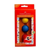 FABER CASTELL BALL CRAYONS YELLOW RED BLUE 3'S