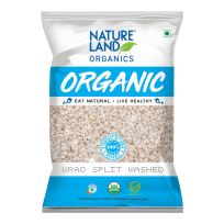 NATURE LAND ORGANIC URAD SPLIT WASHED 500 GMS