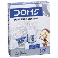 DOMS WHITE ERASER SMALL 20'S BOX