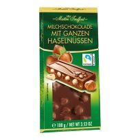MAITRE TRUFFOUT MILK CHOCO WITH WHOLE HAZELNUTS 100 GMS