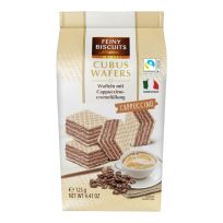 FEINY BISCUITS CUBUS WAFERS CAPPUCCINO 125 GMS