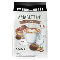 PIACELLI BISCUITS AMARETTINI CACAO 200 GMS