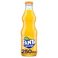 FANTA ORANGE CARBONATED SOFT DRINK GLASS BOTTLE 250 ML