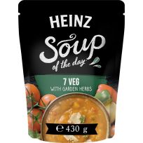 HEINZ SOUP OF THE DAY 7 VEG WITH GARDEN HERBS 430 GMS