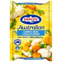 BIRDS EYE SNAP FROZEN - CARROT, PEAS & CAULIFLOWER 500 GMS