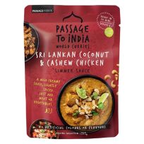 PASSAGE FOODS PASSAGE TO INDIA COCONUT & CASHEW CHICKEN SIMMER SAUCE 375 GMS