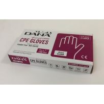 DANA CPE XL CLEAR GLOVES - EMBOSSED