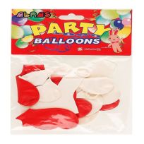 BALOR RABBIT BALLOONS HEART SHAPE ASTD 1'S